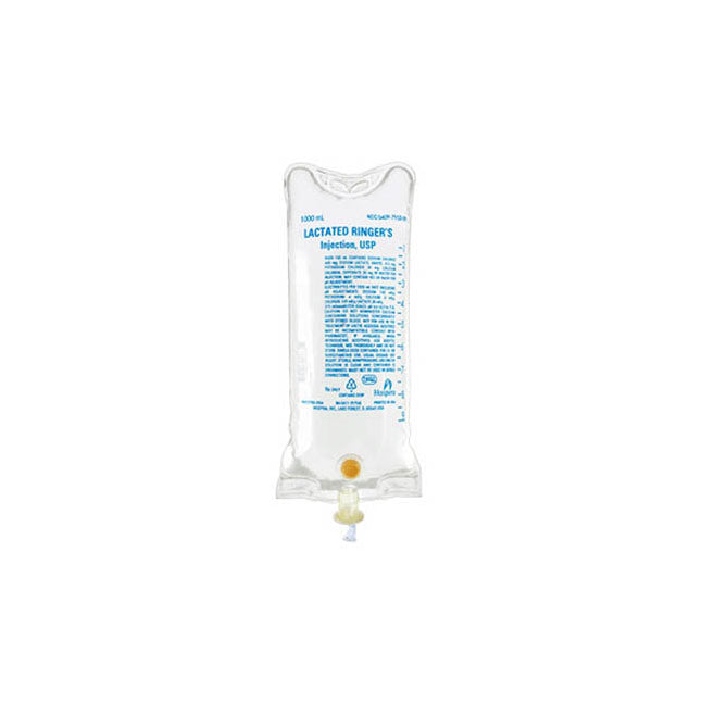 IC07953254 Lactated Ringer’s Injection Solution USP, Flexible Plastic Bag, 1000mL, 12EA/BX