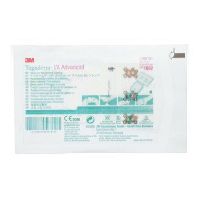 3M1682 Tegaderm I.V. Advanced Securement Dressing, 2" x 2.25", 100EA/BX