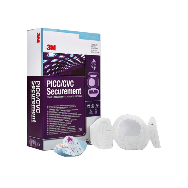 3M1839-2100 PICC/CVC Securement Device Tegaderm IV Advanced Dressing, 4" x 6.125", 20EA/BX