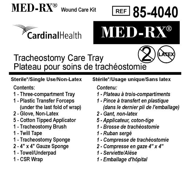 85-4040 Med-Rx Tracheostomy Care Tray, 30TY/CA