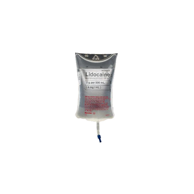 BAXJB0973 Injection Solution, Lidocaine HCl in 5% Dextrose, 500mL, 24EA/BX