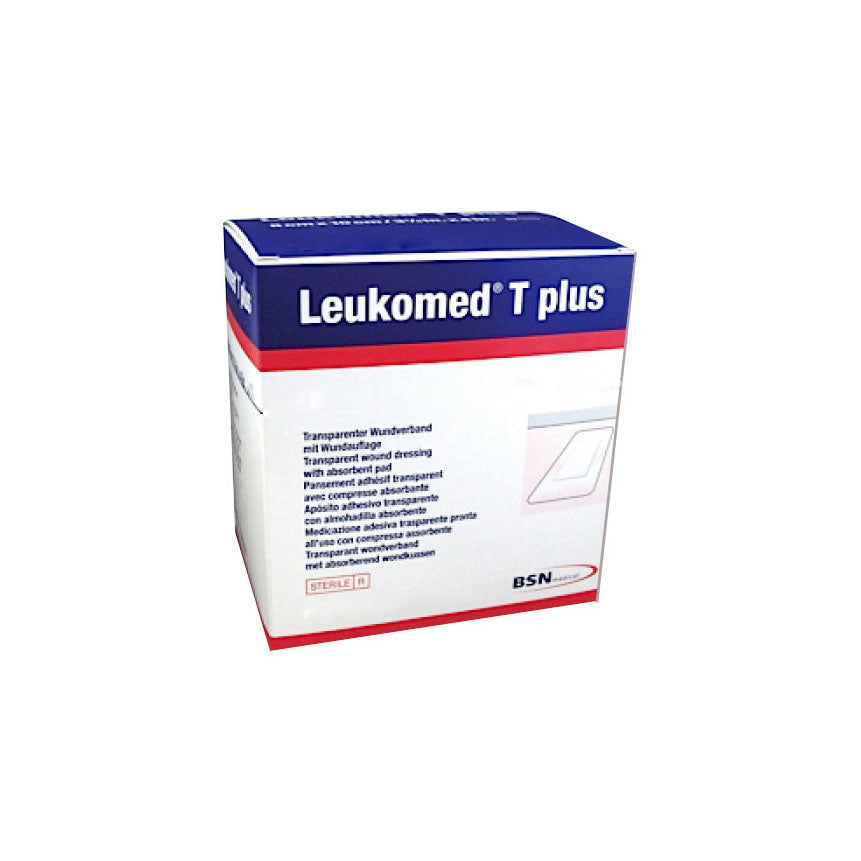 BSN7238202 Leukomed T Plus Transparent Dressing, Adhesive, with Absorbent Pad, 8cm x 15cm, 50EA/BX