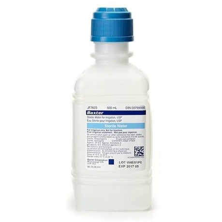 BXJF7623P Sterile Water for Irrigation, 500mL, 15EA/CA