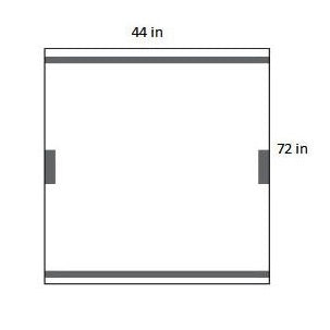 D2008A Equipment Cover, 44" x 72", Clear, 25EA/CA