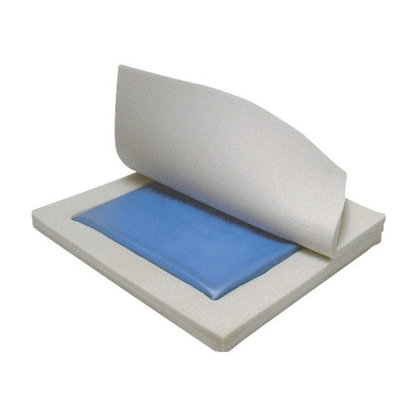DRV14887 Gel "E" Skin Protection 3" Gel/Foam Wheelchair Cushion, 18" x 16", 1/EA