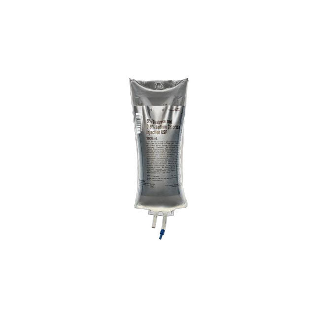 JB1064 5% Dextrose and 0.9% Sodium Chloride Injection Solution, 1000mL, 12EA/CA