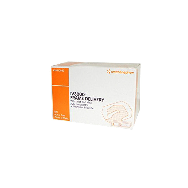 SN59410082N IV3000 Frame Delivery Transparent Film Dressing, 6cm x 7cm, 100EA/BX
