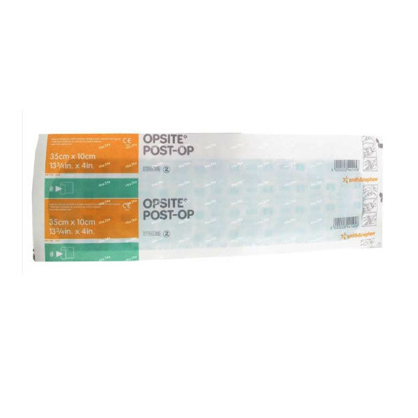 SN66000716 OPSITE Post-Op Transparent Waterproof Dressing, with Absorbent Pad, 35cm x 10cm, 20EA/BX