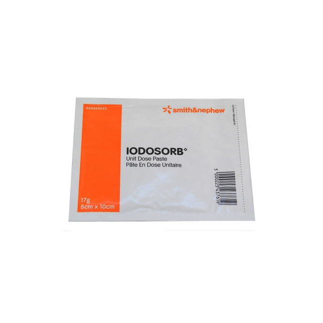 SN66060635 IODOSORB Cadexomer Iodine Paste Dressing, 8cm x 10cm, 17gm, 2EA/BX