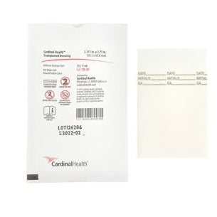 TD-20 Cardinal Health Transparent Film Dressing, First Aid Style, 2.375" x 2.75", 100EA/BX