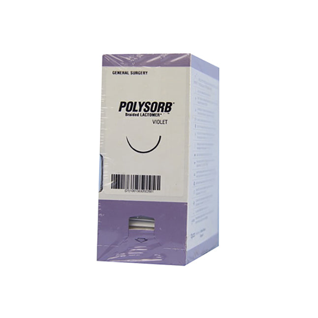TYGL884 Polysorb Absorbable Suture, Size 4-0, Length 30", CV-22 Taper Point Needle, Undyed, 36EA/BX