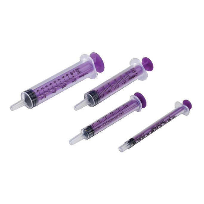 Z401S Monoject Oral Syringe, Purple, 1mL, 100EA/BX