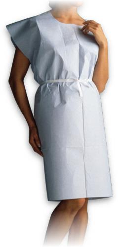 SC731 Disposable Exam Gowns, Blue, 30" x 42", 50EA/CA