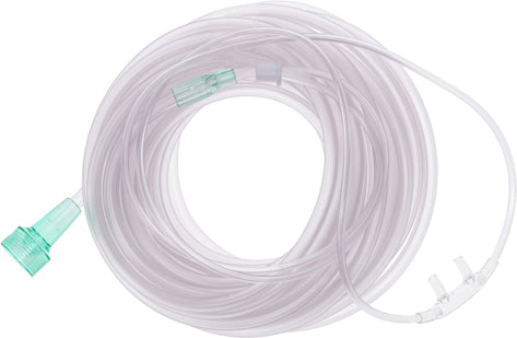P002600-14U Airlife Oxygen Cannulas Adult 14' Tubing Cushion Face Piece with U-Connect-It Universal Connector 50/CA