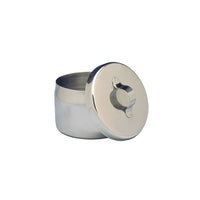 020-507 Ointment Jar, with Cover, Stainless Steel, 1/4qt 1/EA