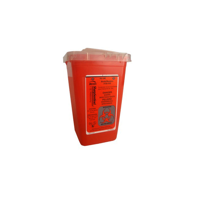 100-030 Sentinel Phlebotomy Container, 1qt, Red, 100EA/CA
