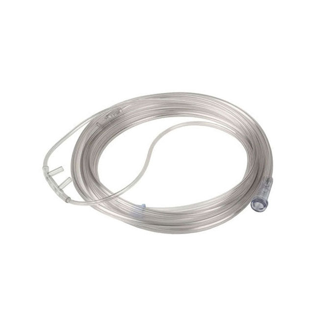 1600Q-7-50 Salter-Style Quiet Cannula, Adult, with 7' 3-Channel Safety Supply Tubing, Facepiece 50EA/CA