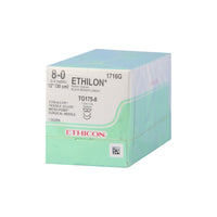 1716G Ethilon Non Absorbable Suture, Nylon 6, Size 8-0, 7mm 12EA/CA