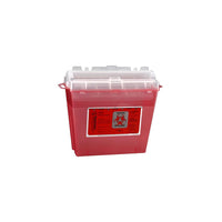175-030 Sentinel Sharps Container, Translucent Red, 5qt, 32EA/CA