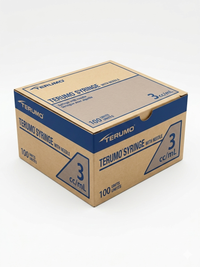 TC-SS-03L2325 Hypodermic Syringe, With Ultra Thin Wall Needle, 23GA x 1", 3cc, 100EA/BX