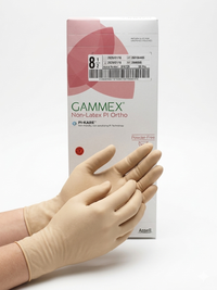 AN20686585 GAMMEX Non-Latex PI Orthopaedic Surgical Glove, Green, Size 8.5, 50PR/BX
