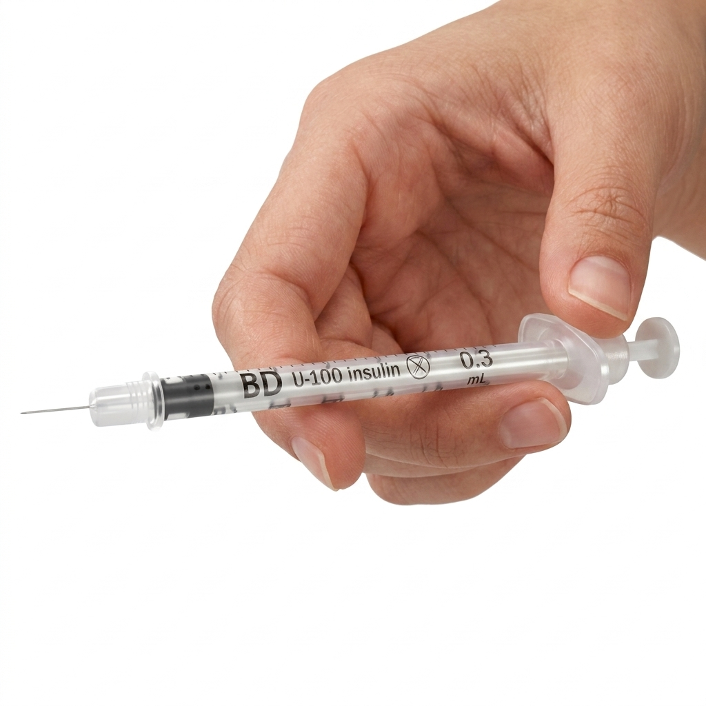 BD324702 Lo-Dose Insulin Syringe, Permanently Attached Needle, 29GA x 0.5", 3/10mL, 200EA/CA (Discontinued)