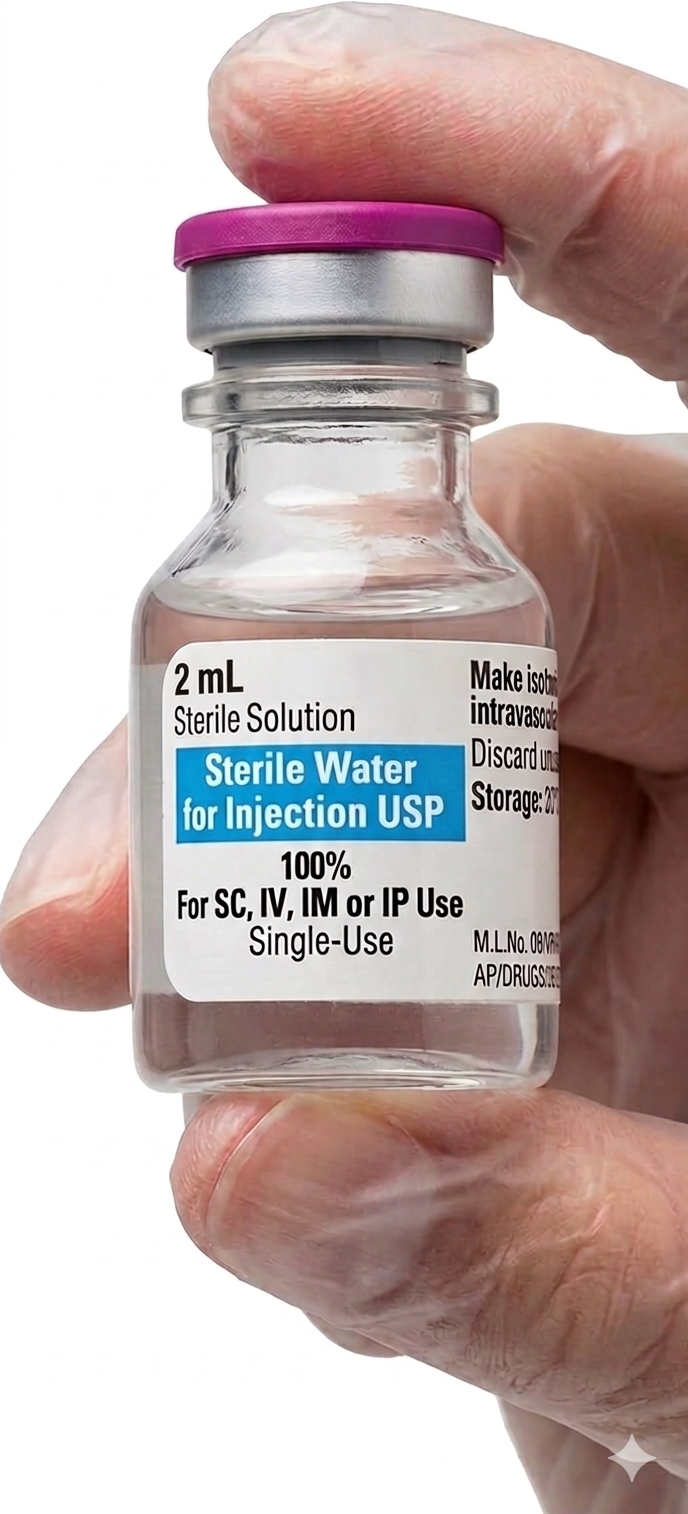 954469N CPDN Sterile Water for Injection, 10mL, 25EA/PK