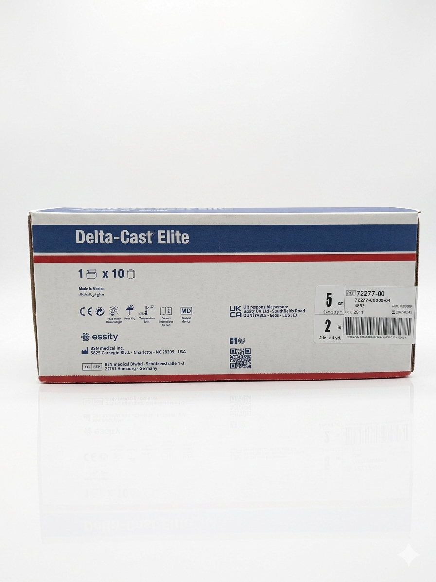 BSN 7227700 Delta-Cast Elite Purple Polyester Cast Tape 5cm x 3.6m (2" x 4yd.) 10/BX