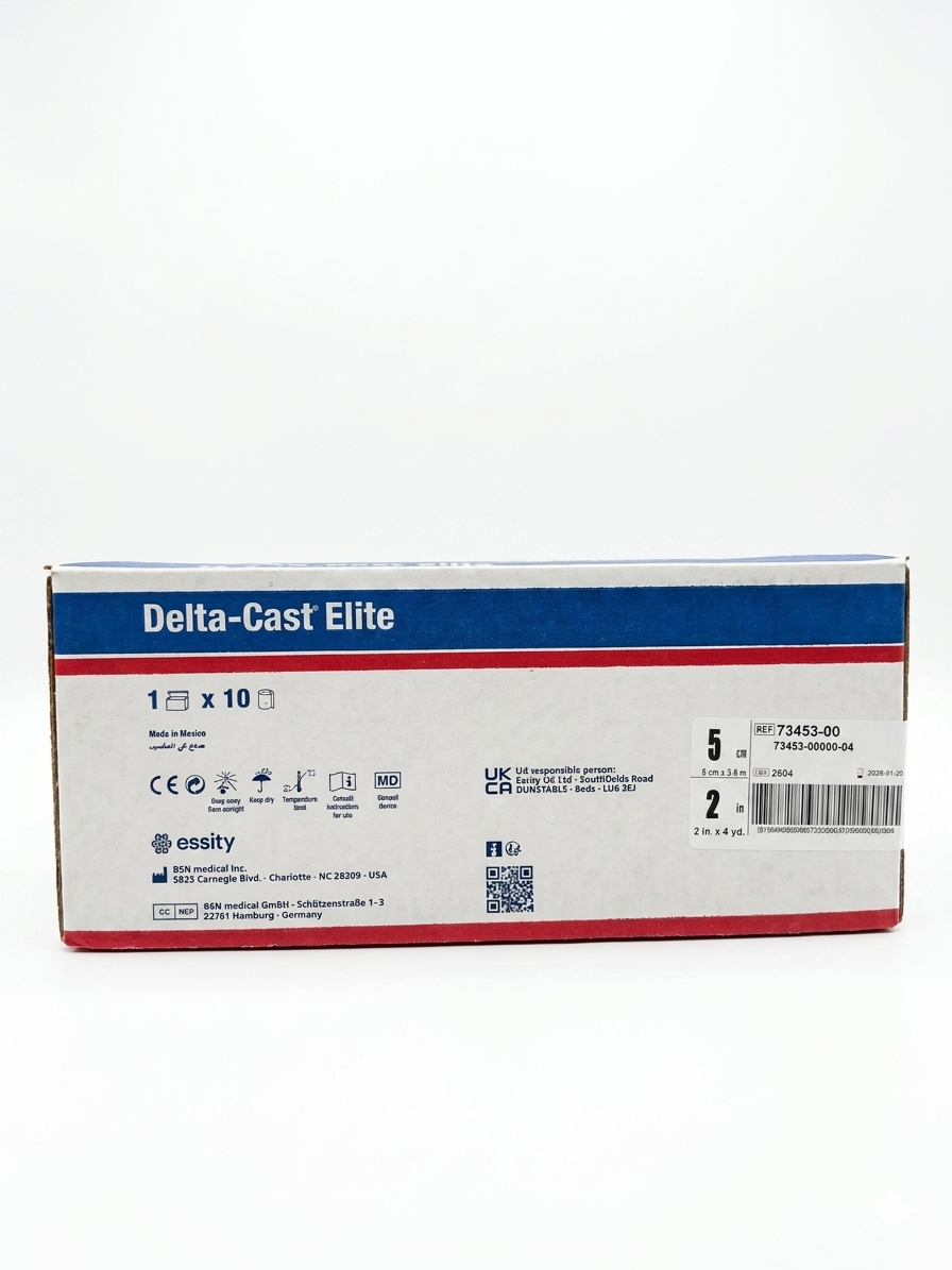 BSN 7345300 Delta-Cast Elite Light Blue Polyester Cast Tape 5cm x 3.6m (2" x 4yd.) 10/BX