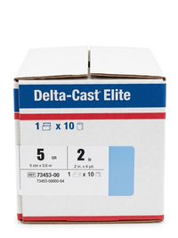 BSN 7345300 Delta-Cast Elite Light Blue Polyester Cast Tape 5cm x 3.6m (2" x 4yd.) 10/BX