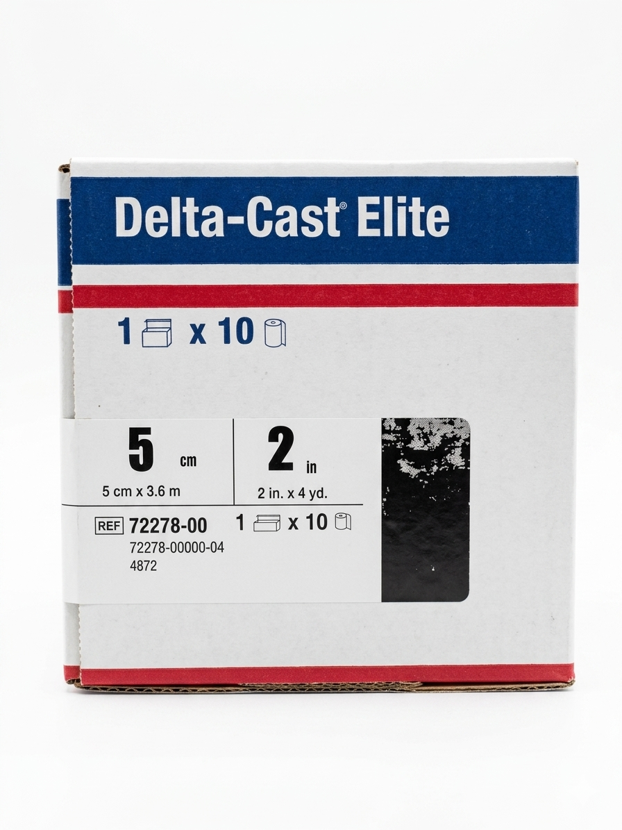 BSN 7227800 Delta-Cast Elite Cast Tape, BLACK Polyester, Conformable 5CM x 3.6M (2" x 4YD.) 10/BX