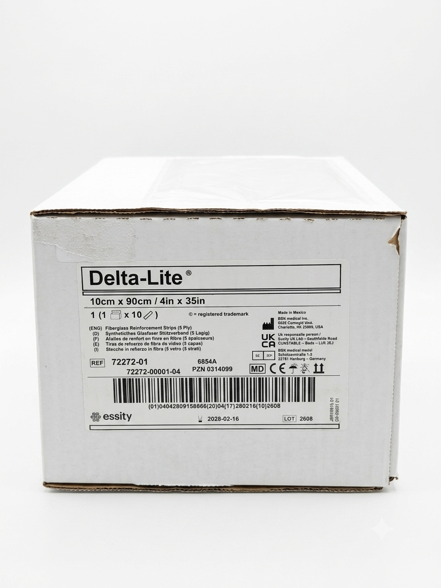 BSN 7227201 DELTA-LITE 10cm X 90cm (4" X 35") FIBERGLASS REINFORCEMENT STRIPS (5-PLY) 10/BX