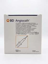 BD381147 Angiocath Peripheral Venous Catheter, 18GA x 1.88", 50EA/BX