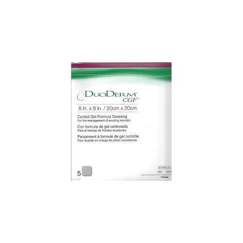 187662 DuoDERM CGF Hydrocolloid Dressing, Square, 20cm x 20cm, 5EA/BX