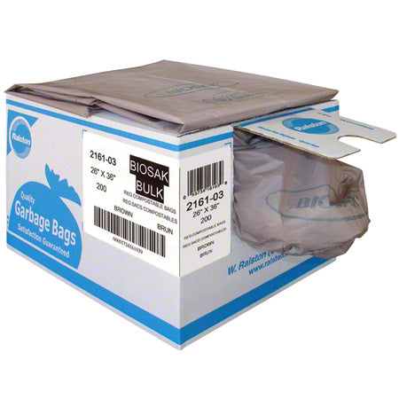 2154-03 Biosak Compostable Bag, Regular Strength 22" x 24" 300EA/CA