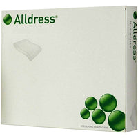 265320 Alldress Adhesive Dressing, Absorbent, Vapour-Permeable, 10cm x 10cm, 10EA/BX