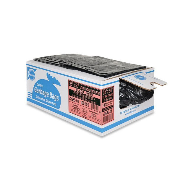2661-01 Industrial Garbage Bag - 2600 Series Value Plus Ecologo Certified, Regular, 26" x 36", 250EA/CA
