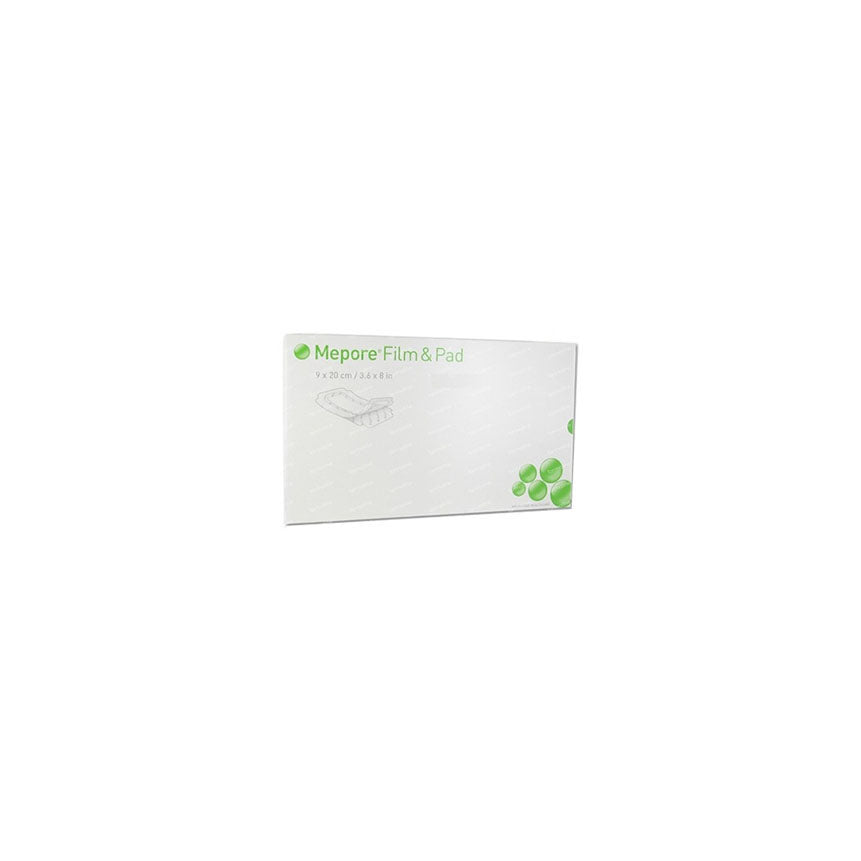 275600 Mepore Film & Pad Dressing, Transparent, W9cm x L20cm, W4.5cm x L15cm Pad, 30EA/BX