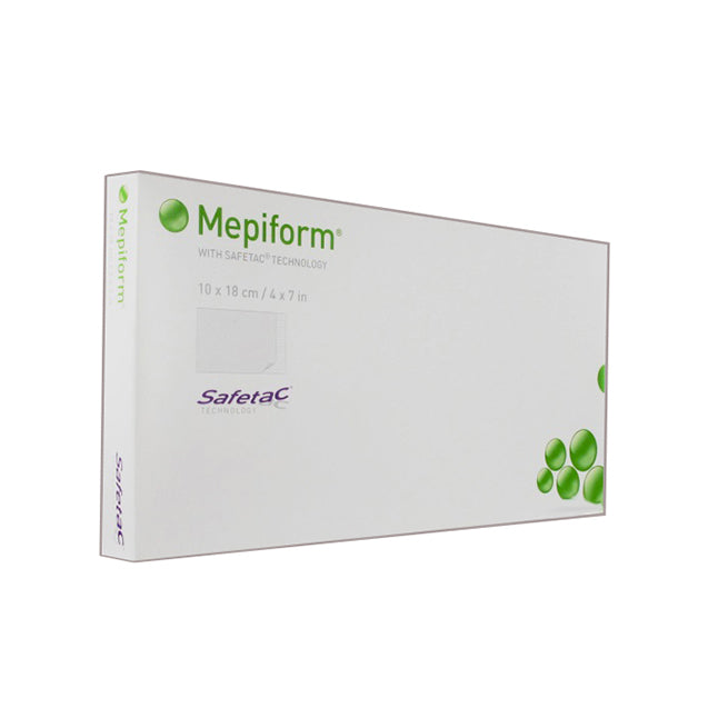 293400 Mepiform Scar Care Dressing, 10cm x 18cm, 5EA/BX