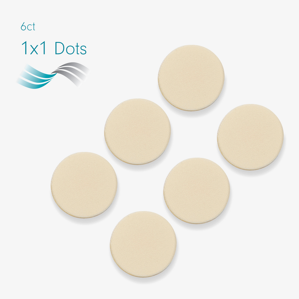 NG-180 NEWGEL+ SILICONE GEL DOTS FOR SCARS 1" - BEIGE (Discontinued)