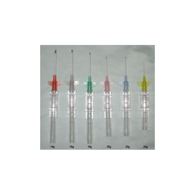 3080 Jelco Protectiv Plus-W Safety Intravenous Catheter, Winged Hub, 22GA x 1", Blue, 50EA/BX