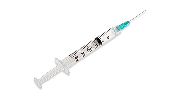 BD309571 General use Syringe with PrecisionGlide Detachable Needle, 3cc, 23GA x 1", 100EA/BX