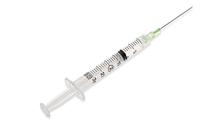 BD309577 General use Syringe with PrecisionGlide Detachable Needle, 3cc, 21GA x 1.5", 100EA/BX