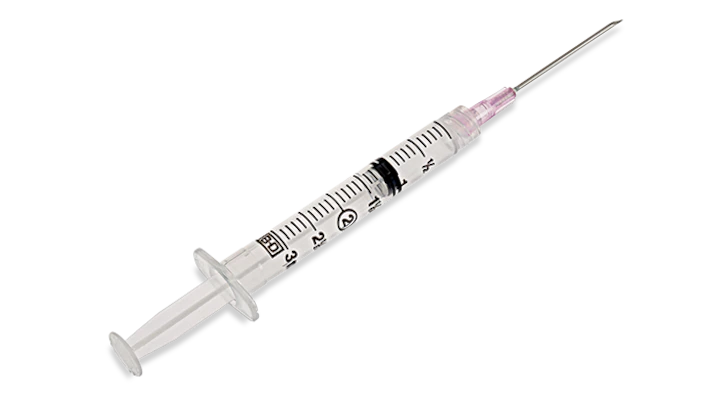 BD309580 General use Syringe with PrecisionGlide Detachable Needle, 3cc, 18GA x 1.5", 100EA/BX