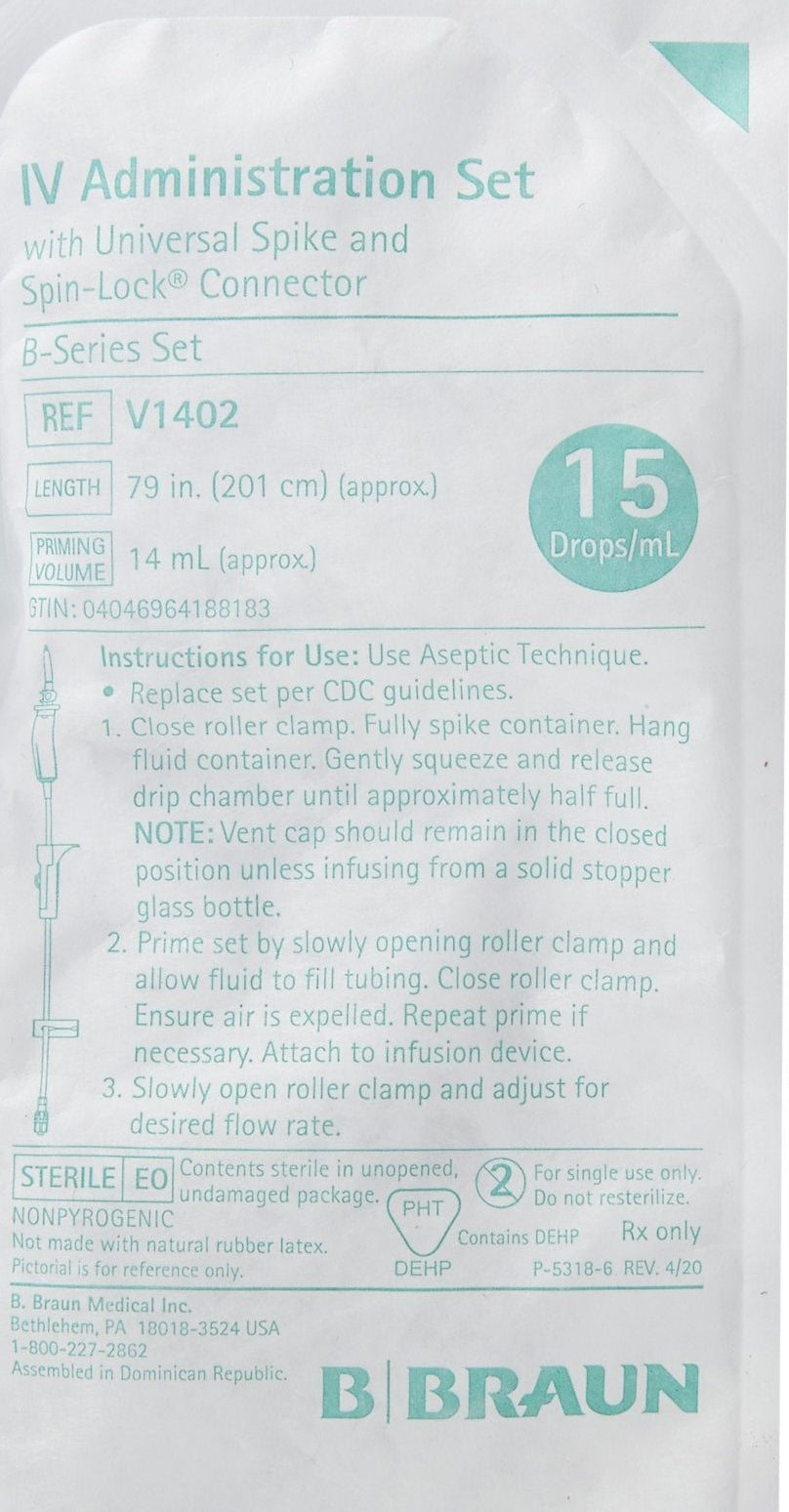 BBV1402 Basic IV Administration Set, 50EA/CA