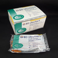 BD320469 Insulin Syringe, Self-Contained, Ultra-Fine II Short Needle, 1mL, 30GA x 5/16" 100EA/BX