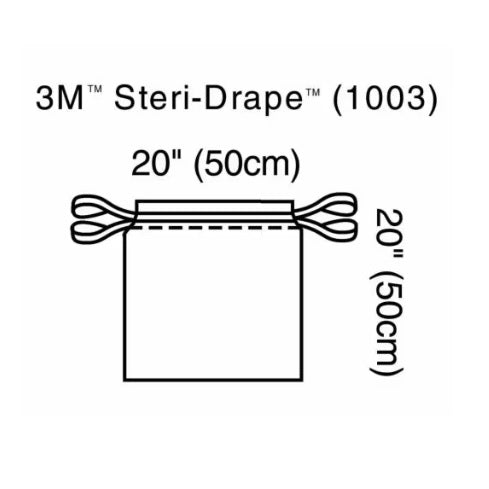 3M1003 Steri-Drape Isolation Bag, Sterile, 49cm x 49cm, 10EA/BX