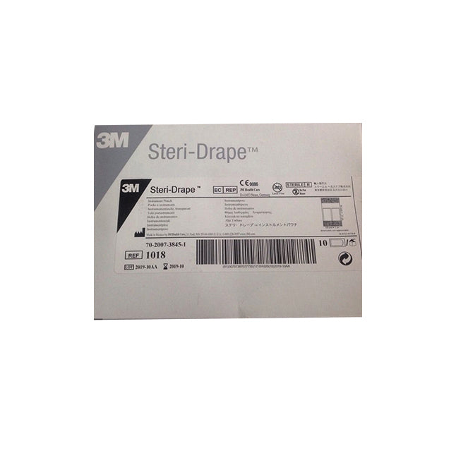 3M1018L Steri-Drape Instrument Pouch, Sterile, 24.5cm x 47cm, 10EA/BX