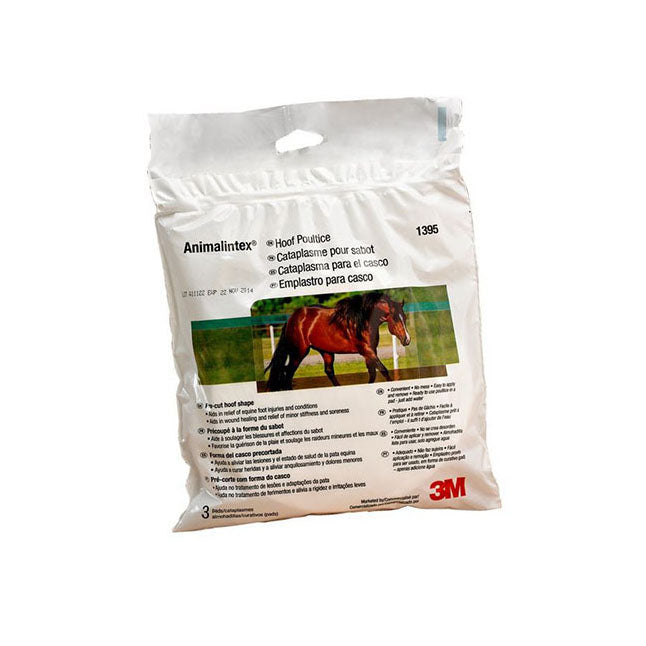 3M1395P Animalintex Poultice Pad, 8" x 16", 10EA/BX