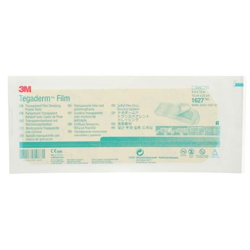 3M1627 3M Tegaderm Transparent Film Dressings, 10cm x 25cm, 20EA/BX